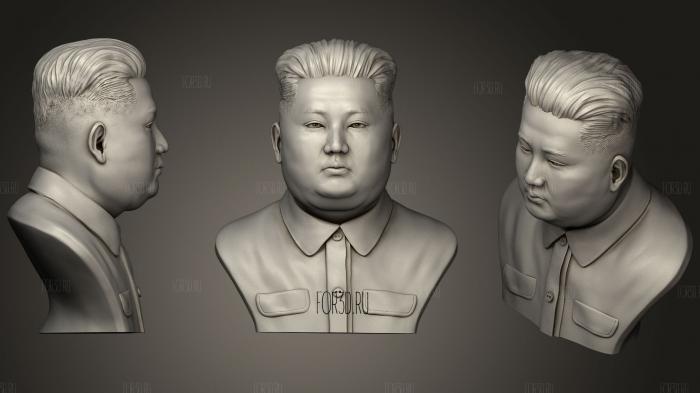 3D скульптура Ким Чен Ин 3d stl модель для ЧПУ
